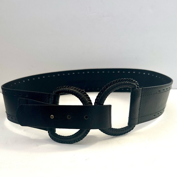 Black Leather Belt - Picture 1 of 6